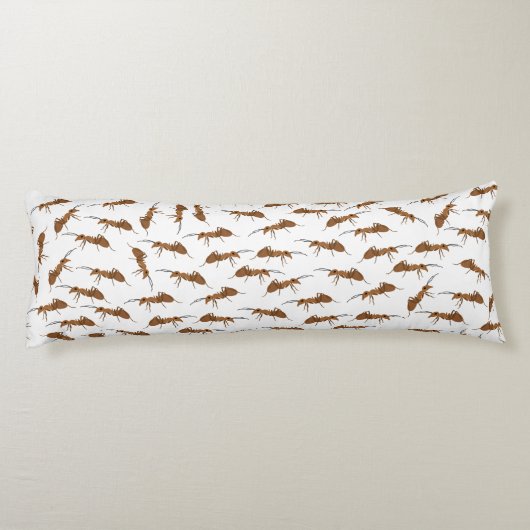 Cute Ants Pattern Lichaamskussen (Achterkant)