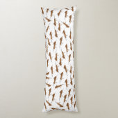 Cute Ants Pattern Lichaamskussen (Achterkant (Verticaal))