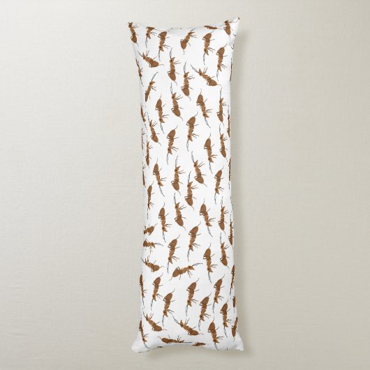 Cute Ants Pattern Lichaamskussen (Achterkant (Verticaal))