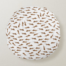 Cute Ants Pattern Rond Kussen