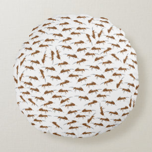 Cute Ants Pattern Rond Kussen