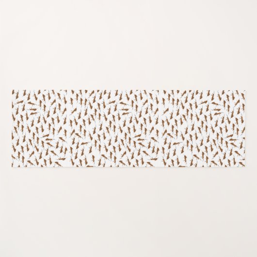 Cute Ants Pattern Yogamat (Voorkant (horizontaal))