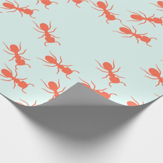 Cute Ants Wrapping Paper Cadeaupapier (Hoek)