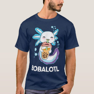 Cute Aolotl Boba belle Tea Kawaii Anime Kinder Tee T-shirt