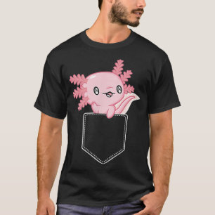 Cute aolotl in een zak grappige amfibieën in de am t-shirt