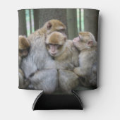 Cute Ape Family Group Hug Photography Blikjeskoeler (Voorkant)