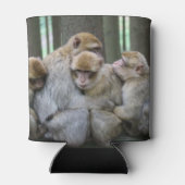 Cute Ape Family Group Hug Photography Blikjeskoeler (Achterkant)