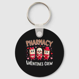 Cute Apotheek Valentijn Crew Pillen Voor Apotheek Sleutelhanger