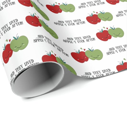 Cute Apple Cadeaupapier (Rol Hoek)