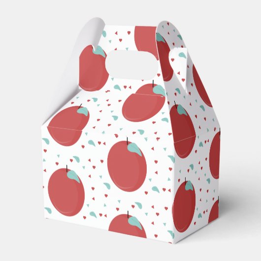 Cute Apple Confetti Birthday Party Bedankdoosjes (Achterkant)