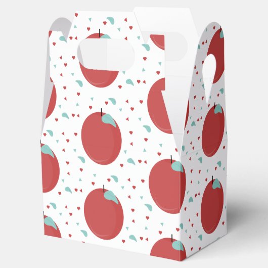 Cute Apple Confetti Birthday Party Bedankdoosjes (Geopend)