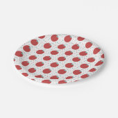 Cute Apple Confetti Birthday Party Papieren Bordje (Gekanteld)