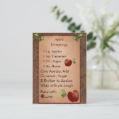 Cute Apple Dumplings Briefkaart (Staand voorkant)