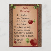 Cute Apple Dumplings Briefkaart (Voorkant)