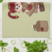 Cute Apple Herfst Keukenhanddoek (Gevouwen)