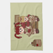 Cute Apple Herfst Keukenhanddoek (Verticaal)