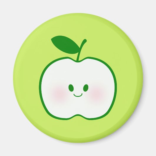 Cute Apple Magneet (Voorkant)
