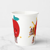 Cute Apple Papieren Bekers (Links)