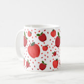 Cute Apple Pattern Koffiemok (Voorkant links)
