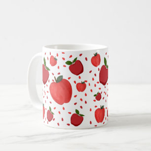 Cute Apple Pattern Koffiemok