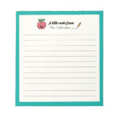 Cute Apple Pencil Teacher Appreciation Gift Notitieblok (Voorkant)
