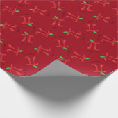 Cute Apple Pi Symbol Wiskunde Leraar Cadeaupapier (Hoek)