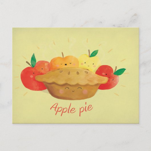 Cute Apple Pie Briefkaart (Voorkant)