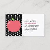 Cute Apple Polka Dots Visitekaartje (Voorkant)