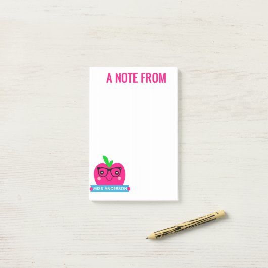 Cute Apple Post It Notes for Teachers (Op bureau)
