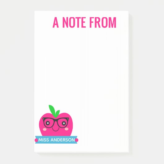 Cute Apple Post It Notes for Teachers (Voorkant)