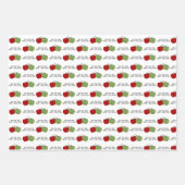 Cute Apple Quote Inpakpapier Vel (Voorkant 3)