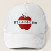 Cute Apple Quote Trucker Hat Trucker Pet (Voorkant)
