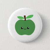 Cute Apple Ronde Button 5,7 Cm (Voorkant)