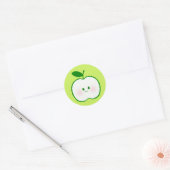 Cute Apple Ronde Sticker (Envelop)