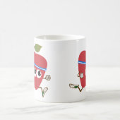 Cute Apple Runner Koffiemok (Center)