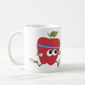 Cute Apple Runner Koffiemok (Links)