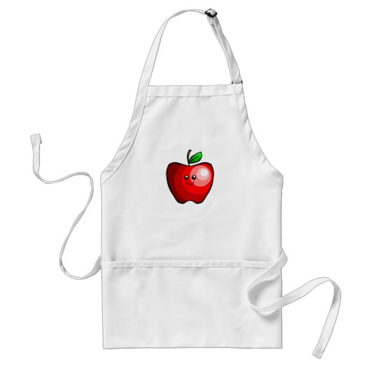 Cute Apple Standaard Schort (Voorkant)