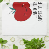 Cute Apple Theedoek (Gevouwen)