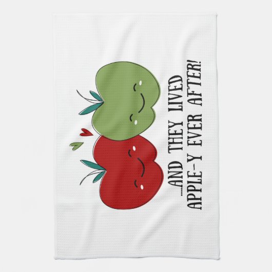 Cute Apple Theedoek (Verticaal)