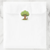 Cute Apple Tree Cartoon Illustration Sticker (Tas)