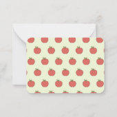 Cute Apple Valentine Classroom Note Card  Notitiekaartje (Achterkant)