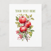 Cute apple vendors customizable briefkaart (Voorkant)
