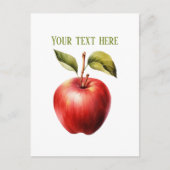 Cute apple vendors customizable  briefkaart (Voorkant)