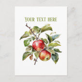 Cute apple vendors customizable  briefkaart (Voorkant)