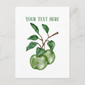 Cute apple vendors customizable  briefkaart (Voorkant)