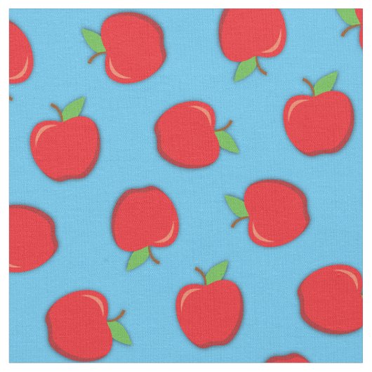 Cute Apples School Supply Teacher Stof (Close Up)