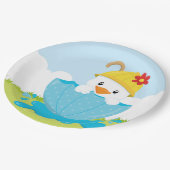 Cute April douches Papieren Bordje (Gekanteld)