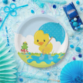 Cute April douches Papieren Bordje (Feest)