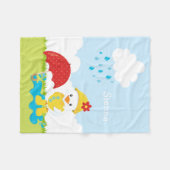 Cute April Showers Fleece Deken (Voorkant (Horizontaal))