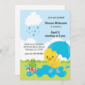 Cute April Showers Kaart (Voorkant / Achterkant)